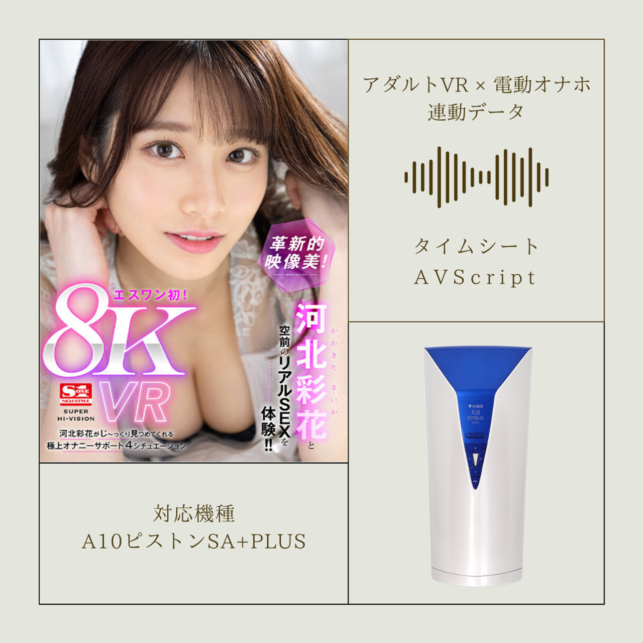 《アダルトVR×電動オナホ連動データ》【VR】河北彩花がじ～っくり見つめてくれる極上オナニーサポート 4シチュエーション gallery photo 1