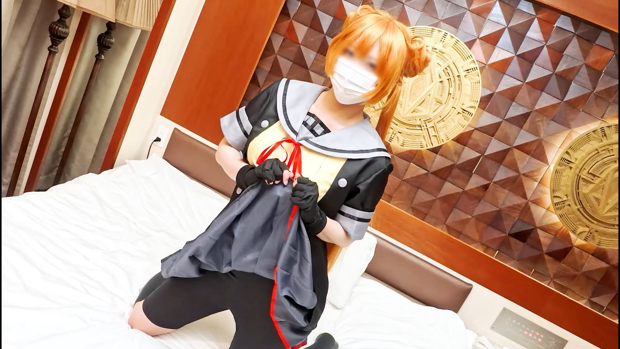 【GWセール全作品割引中！】エッチ大好きドスケベレイヤーが阿○隈改二で無限イキ！巨乳＆巨尻を揺らして感じまくる生中出しハメ撮り！ gallery photo 1
