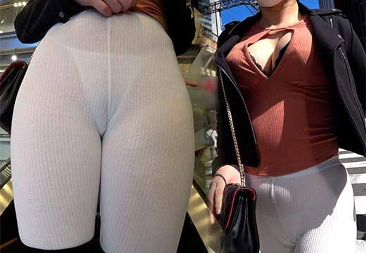 【透け警報発令】エグいほど丸見えの食い込みTバックS級美女♪全方位エロ過ぎて釘付け必至…そしてまさかのホテルへ!? gallery photo 4