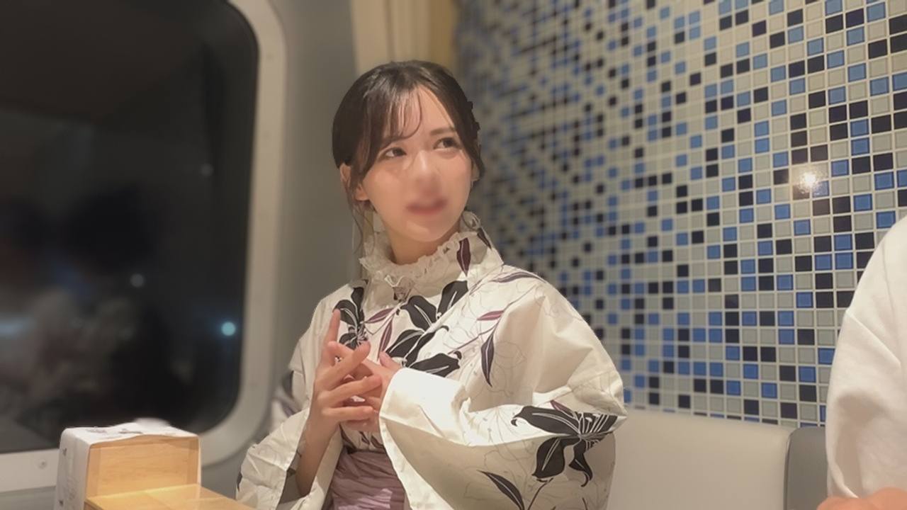 激アツ！真夏の夜のイチャラブおせっせ・浴衣がヤバすぎるスレンダー美乳な最強ビジュ強**大生・20歳⇒ピンクの膣内に大量中出し『らん』 gallery photo 2