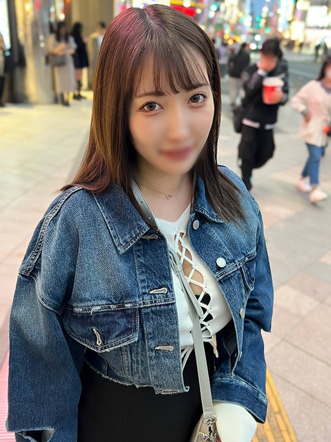 【坂道系・限界ビッチ】※数量限定※アイドルフェイスにHカップの「超ハミ乳」が卑猥すぎな**大生・20歳　イケメン巨ちんで生交尾からのメス堕ち＆中出し映像『りむ』 gallery photo 1