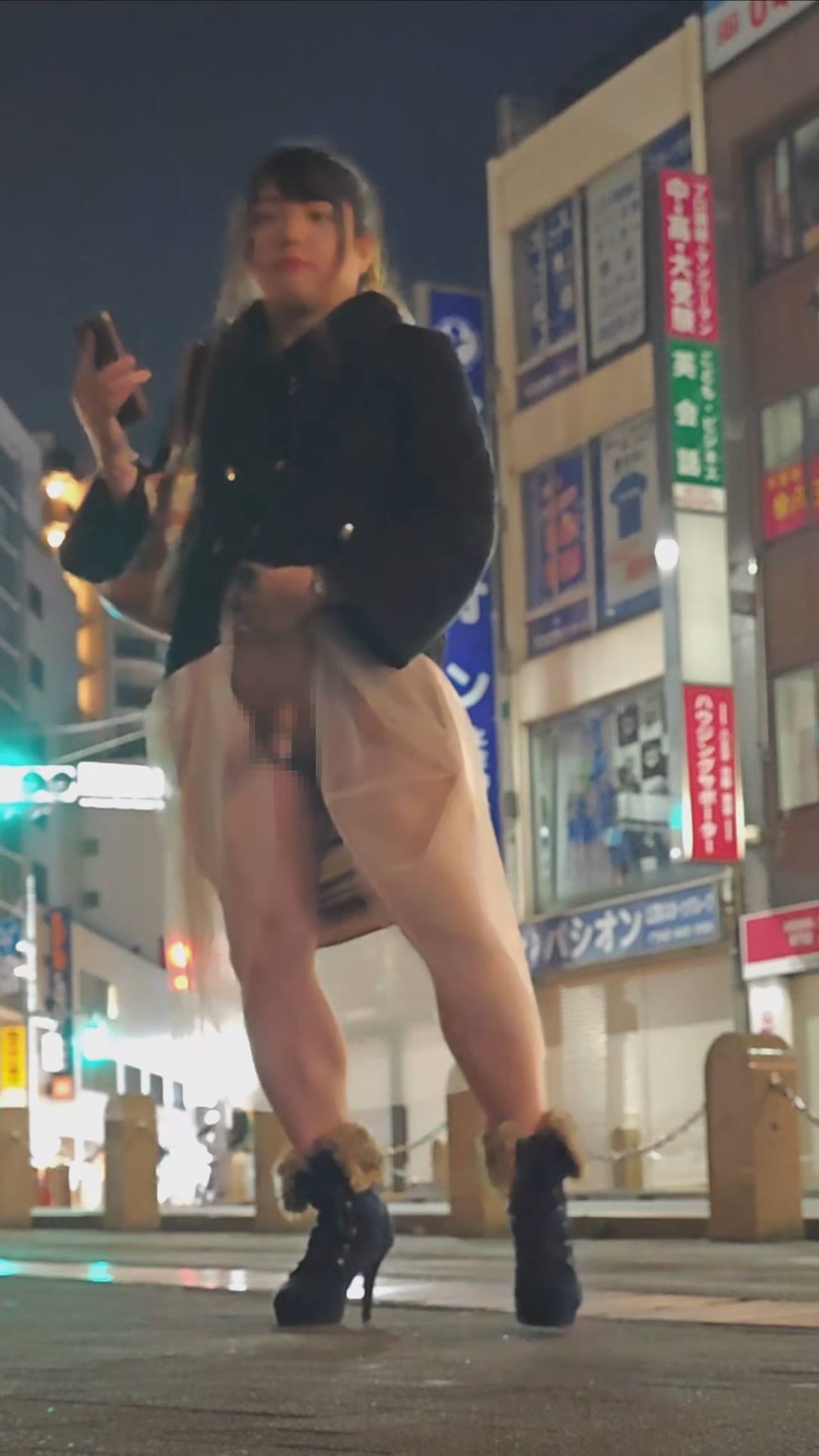 【女装】高画質版あります 女装男*の深夜の露出おさんぽ gallery photo 8