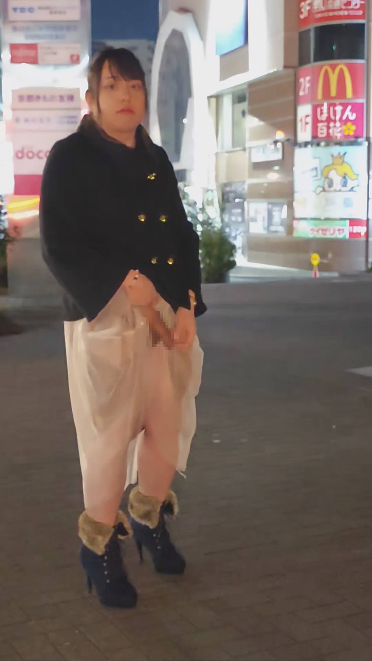 【女装】高画質版あります 女装男*の深夜の露出おさんぽ gallery photo 7