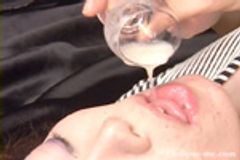 【動画】【口内射精】ドップリ大量精液をグラスへお口へ何度も何度も・・☆優ちゃん