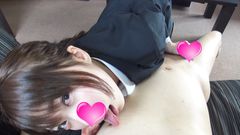 【個人撮影】天然でスレンダーな超可愛い香奈ちゃんに、フェラからの口内発射！【妄想動画】