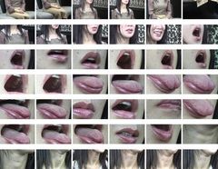 【口/舌/首フェチ】首の長いスタイル抜群の熟女の舌と首をアップで撮影
