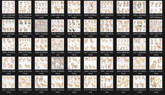 【商用利用OK】柴犬キャラクターデザインシート46点＋4点 [Commercial use OK] Shiba Inu character design sheet 46 points