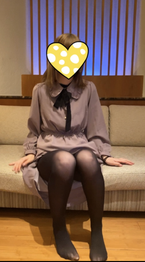 援交 個人撮影 顔出し 天然素人娘 中出し 黒ストッキングでSEX★ 1◯歳 #3