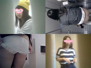 パンチラお着替え 女子のお化粧タイム大学編49-60