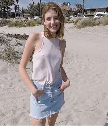 無修正　ブロンド美女！　必見