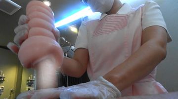 看護師さん、オナホールで射精看護