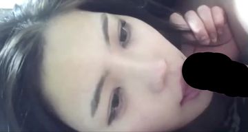 【無射精】根元まで咥える美形の妻