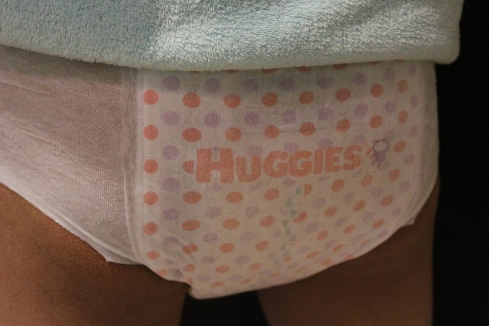 **おむつ着用写真 HUGGIES ハギーズ ビッグサイズ