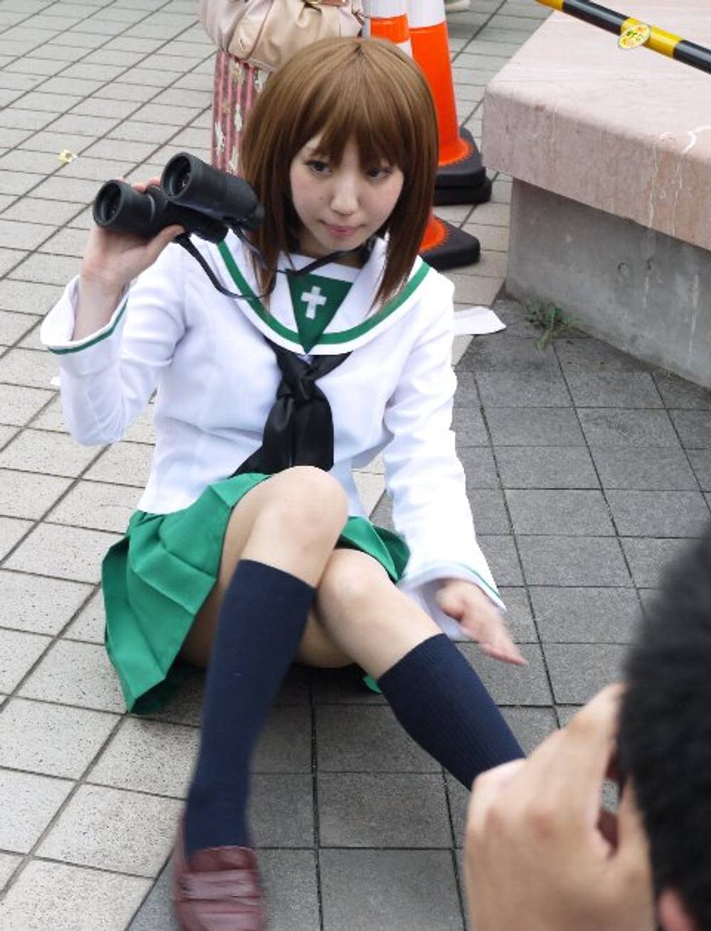 コスプレ撮影会でパンチラGET