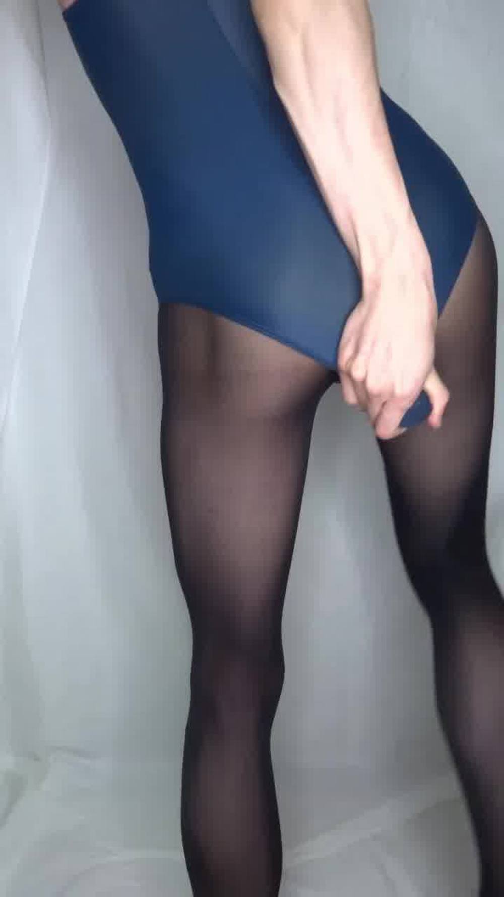 【女装】スク水タイツオナニー　vo3 【バイブ】swimsuit