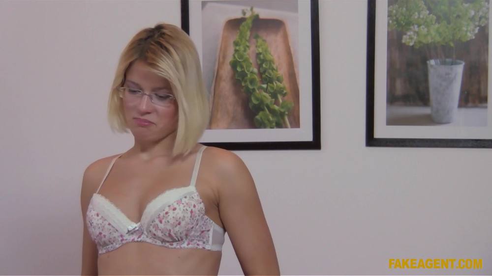 Fake Agent - Nerdy Blonde Studies The Art of Fucking Dick