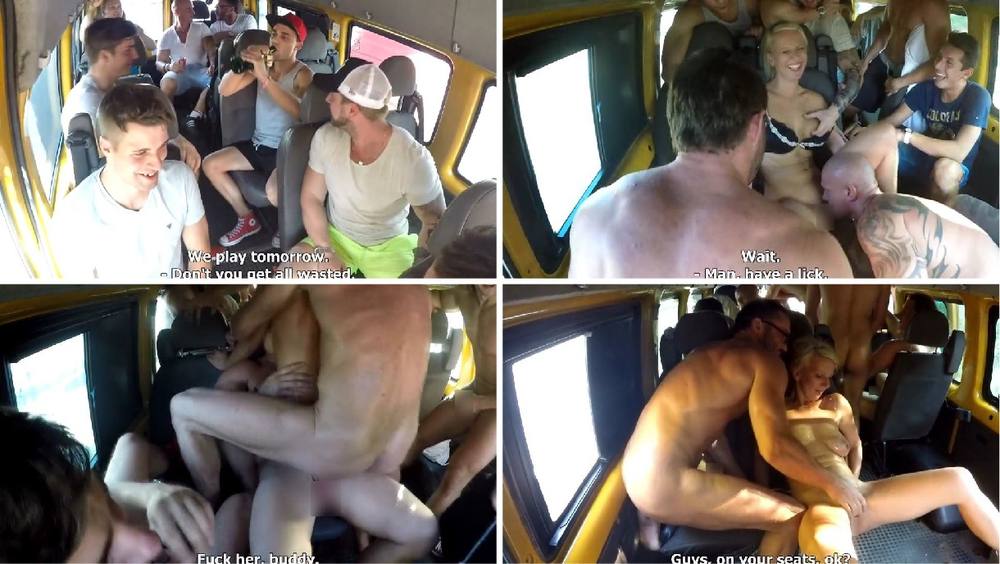 ありえないシチュエーションに勃起不可避★チェコ人がバスの中で突然の大乱交!狭い車内で繰り広げられる欲望丸出しの男女がヤバ過ぎるwww
