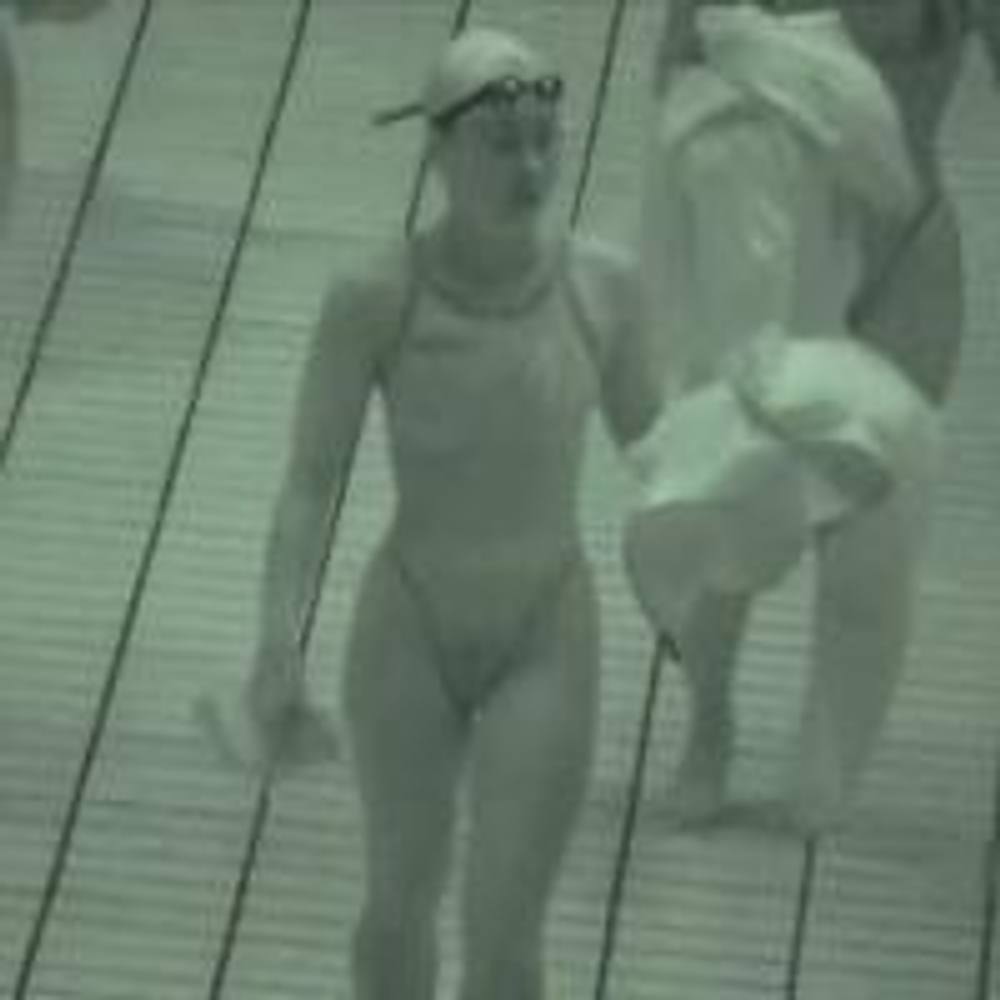 飛び込み＆競泳選手を赤外線カメラで透視しました!その16