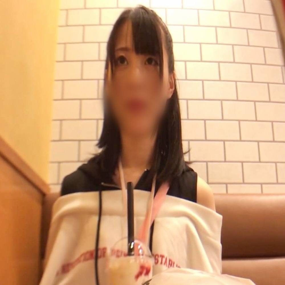 【素人／個撮】20歳黒髪童顔の女子をナンパ。感度良好の敏感パイパンマ●コを激ピス中出しセックス。