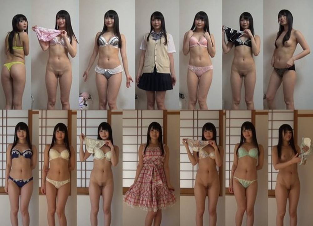 下着撮影78★2本セット★満場一致のピチピチ可愛い子ちゃん★パンツ★ブラジャー★