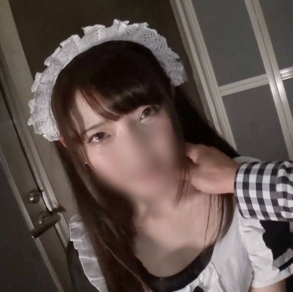 【素人／個撮】20歳茶髪ツインテールのメイドコス**大生をナンパ。超エロカワ美女とイチャつく着エロセックス。