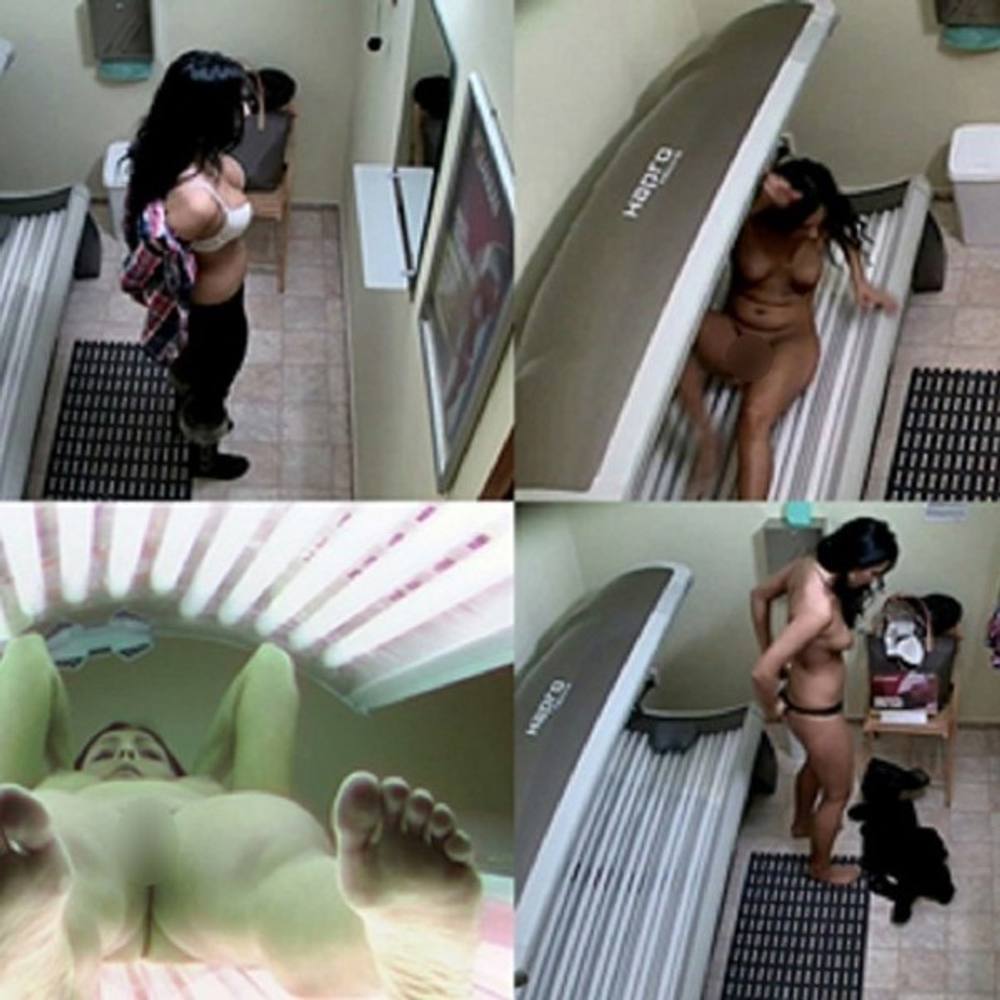 ヨーロッパの某国の日焼けサロン★ヨーロピアン美女の全裸を完全撮影⑫