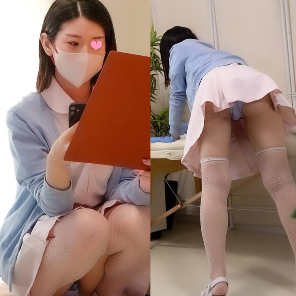 【パンチラ】美人ナース掃除中の股下を激写