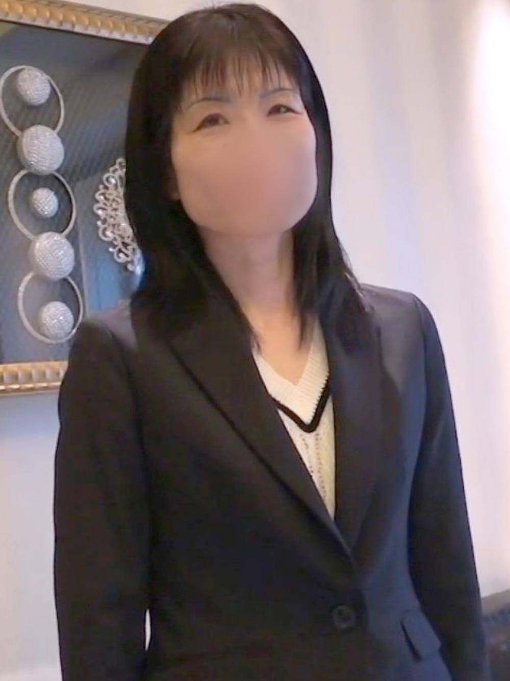 【個人撮影】おとなしそうなスレンダー熟妻さん(45歳)！中出しされて膣快感♥