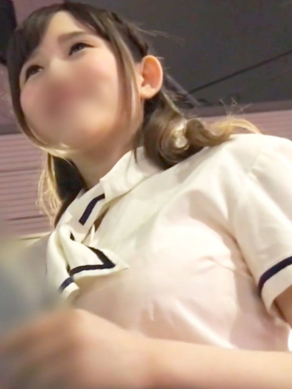 【素人】清楚が売りの爆乳地下アイドル♥ まさかの見た目とは逆でかなりエロかったです！