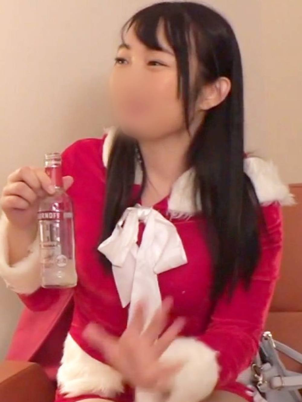 【個人撮影】女子大に通う清純系美女(21歳)♥ クリスマスSEXでなんでもアリ！？