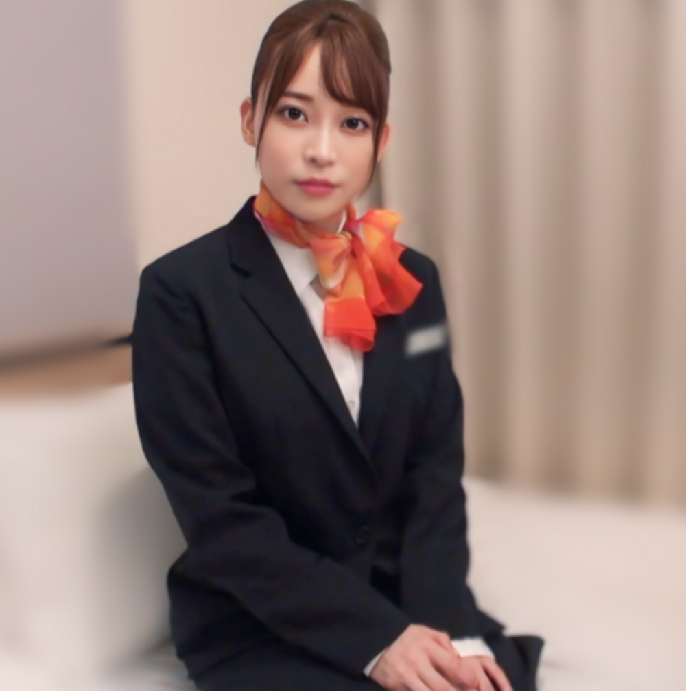 【人妻CAの天使】某航空会社のNさんとフライト後に制服姿のままで空港近くの出張先のホテルで不倫ハメ撮り。映像初出し。※数量限定