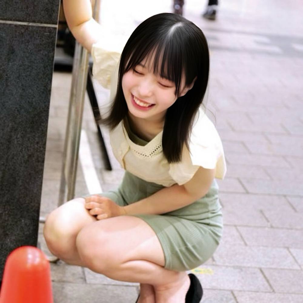 高円寺で出会った色白スレンダー美女と人生初のリモバイ街中散歩！