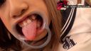 [Maniac tongue fetish saliva fetish video] Black gal cosplay saliva blame & mouth opening masturbation