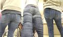 Beautiful moms who have a voluminous butt meat in jeans ...