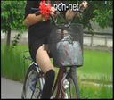 【追跡】自転車で見えちゃったデニミニ娘①④セット　ちゃりんこ