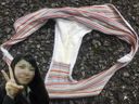 【Mischief】The panties that the newcomer who joined the company this year wore during the study trip had yellowed crotches ...