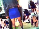 Lock-on tracking on the beautiful legs of the Pricketsu miniskirt onee seen in the underground mall