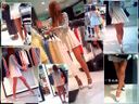 I saw a small-faced lady with model-class beautiful legs at a clothing store, so I observed