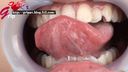 I observed the teeth and throat of De S Eri Makino with a mouth opening in close up