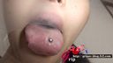 【Saliva fetish】Tongue piercing Kana Amano's acrylic board licking & smoking time
