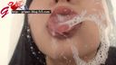 Long tongue sticky spit violet too intense & spit waterfall lens licking super close up