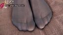 【Foot pantyhose fetish】Close-up observation of violet's pantyhose sole buttocks