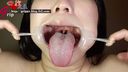 【口腔フェチ】開口器つけた水城唯の歯・喉ちんこと垂れ流し唾液観察