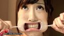 Oral appreciation of Miko Komine with a mouth aperture. Facial collapse & teeth and trembling throat dick