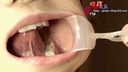 Oral appreciation of Miko Komine with a mouth aperture. Facial collapse & teeth and trembling throat dick