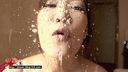 63 spit! Thick big tongue beauty Miko Komine saliva raining lens licking