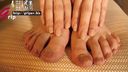 【Foot fetish】Beautiful leg model Miko Komine 24cm toes with beautiful nails close-up