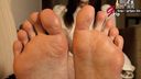 【足裏フェチ】美脚モデル小峰みこの綺麗な爪の24cm足裏足指を接写
