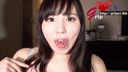 Close-up of beautiful Shiho Egami's dexterous tip-cracking erotic tongue wriggling and