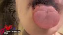 15 spitting! 63mm long tongue, Lens licking dripping with thick saliva of Riho Kodaka